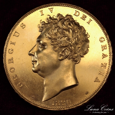 1826 George4 5pound gold proof11