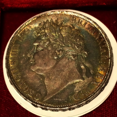 george iii crown silver 1821 secundo