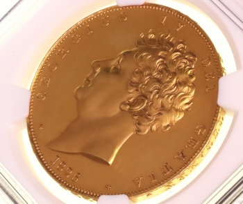 luna coins 1826 george IV 5 pounds proof set ジョージ４世５ポンド金貨プルーフ