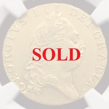 イギリス　1790年銘　ギニー金貨　ジョージ3世　AU58