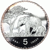 ナミビア(旧ドイツ領南西アフリカ)　1987年BP　ライターデンクマール75周年記念　純銀メダル5オンス　　プルーフ　FDC完全未使用