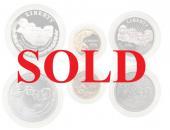 アメリカ　1991年　ラッシュモア山記念　プルーフ金貨・銀貨等6枚セット　COA　オリジナル木製箱　おまけ付