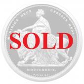 英国オルダニー 2019年銘　超重量1kg  100ポンド純銀貨エリザベス2世　ウナとライオン プルーフ　FDC完全未使用