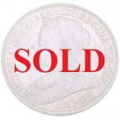 イギリス　1893年プルーフクラウン銀貨　ヴィクトリア ビクトリア Victoria　ヴェールドヘッド　トーン　UNC