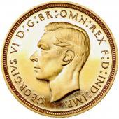 イギリス　1937年銘　ハーフソブリンProof金貨　ジョージ6世　FDC完全未使用