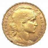 フランス　1906年銘　20フラン　金貨　ルースター　聖マリアンヌ