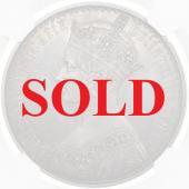 イギリス 1847年ヴィクトリアビクトリアゴシッククラウン　プルーフ銀貨プレーンエッジ BULL-2578a ESC R4指定レア