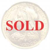 イギリス 1901年　ハーフソブリン金貨　ヴィクトリア　ビクトリア　Victoria　ヴェールドヘッド　NGS MS64