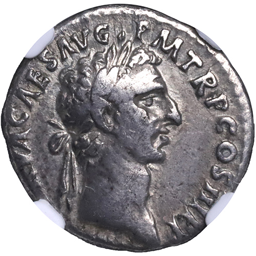 古代ローマ AD96-98年 ネルウァ(Nerva ネルヴァ) デナリウス銀貨 NGC