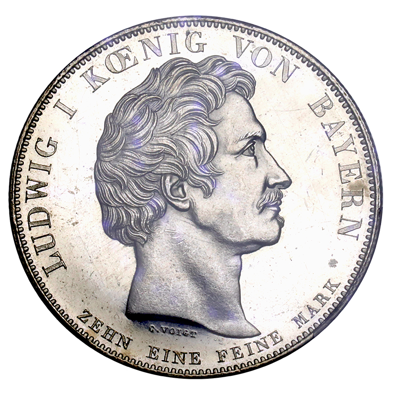 古美術【美品】1842年ドイツ銀貨