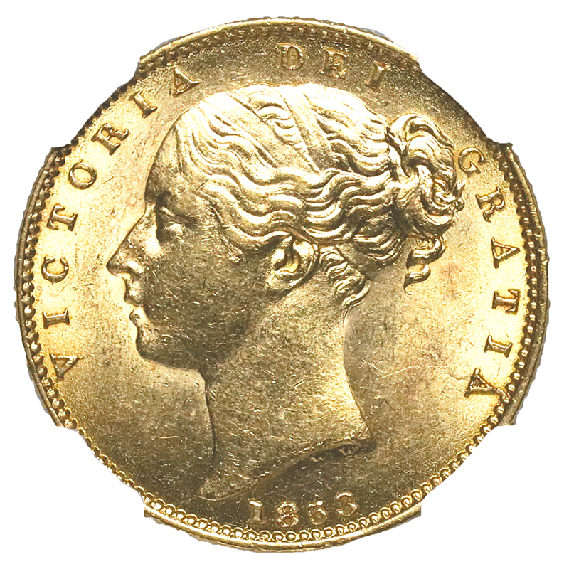 イギリス 1853年銘 ソブリン金貨 ヴィクトリア ビクトリア Victoria