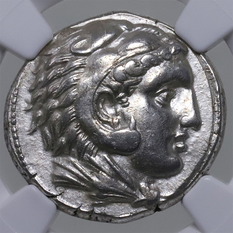 古代ギリシャ シチリア Siculo-Punic テトラドラクマ 銀貨 ヘラクレス 300-289BC NGC ChXF 5/5