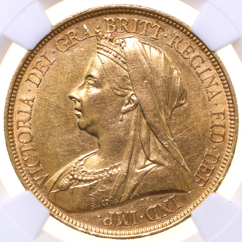 イギリス グレートブリテン 1893年銘 5ポンド金貨 ビクトリア