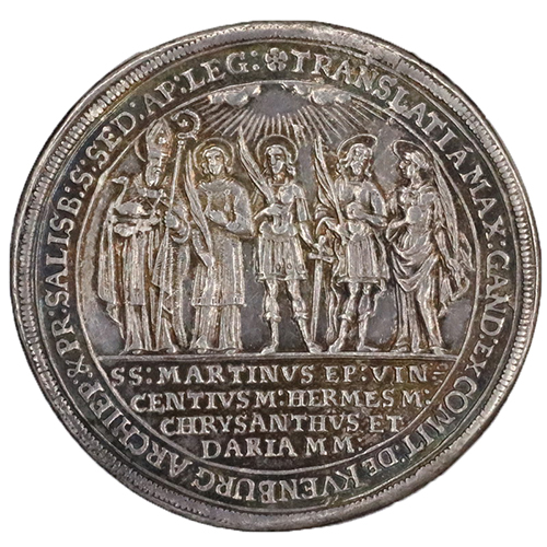 オーストリア 1682年銘 ザルツブルグ ターラー銀貨 1100年記念 
