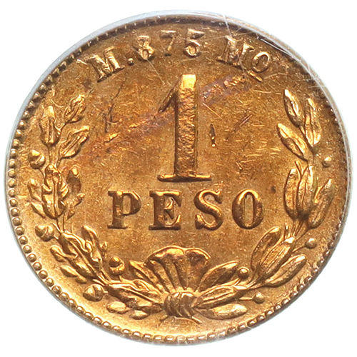 メキシコ 1904年Mo メキシコシティミント 1ペソ 金貨 PCGS MS61【アンティークコイン・金貨・銀貨の販売・買取 ルナコイン】