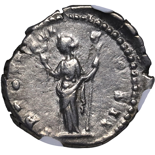 古代ローマ AD161-180年 マルクス・アウレリウス デナリウス銀貨 NGC 