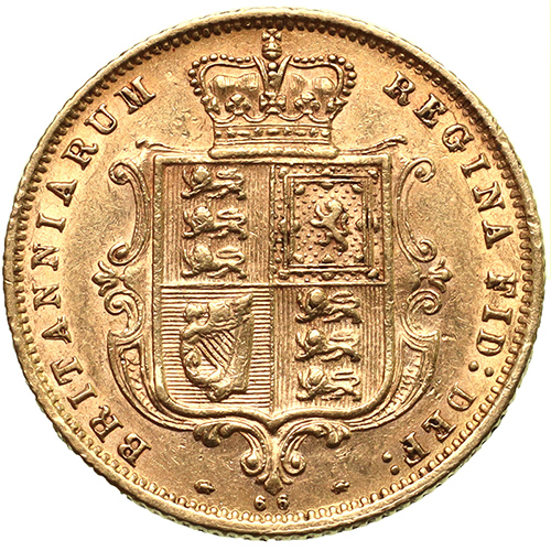 イギリス 1878年銘 ハーフソブリン金貨 ヴィクトリア ビクトリア Victoria ヤングヘッド【アンティークコイン・金貨・銀貨の販売・買取  ルナコイン】