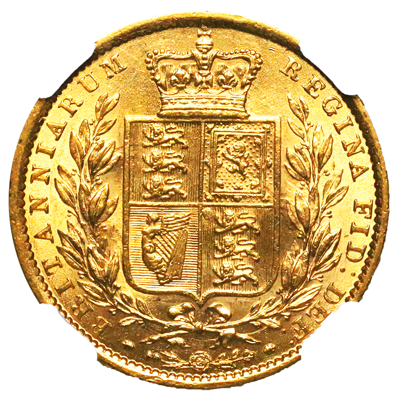 イギリス 1862年銘 ソブリン金貨 ヴィクトリアビクトリアヤングヘッド