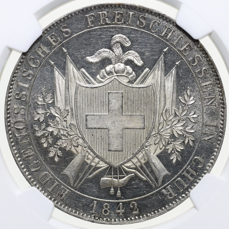 準最高鑑定NGCPF69スイス現代射撃祭 2012グラウビュンデン50フラン銀貨 