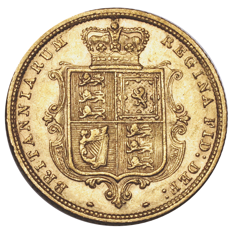 イギリス 1885年銘 ハーフソブリン金貨 ヴィクトリア ビクトリア Victoria ヤングヘッド EF- 極美品-【アンティークコイン・金貨・銀貨の販売・買取  ルナコイン】