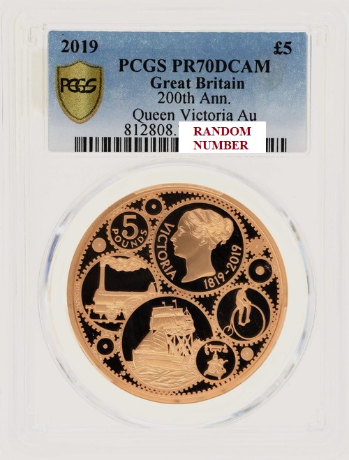 1円出品、売り切りです！2019年 英国 5ポンドプルーフ銀貨