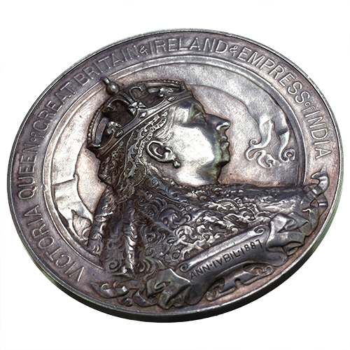 イギリス 1887年 ビクトリア ヴィクトリア Victoria 銀メダル