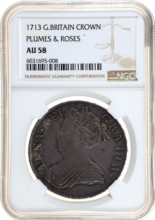 2828gイギリス連合王国 クラウン銀貨 1887年 NGC AU ブルートーン - 旧 ...