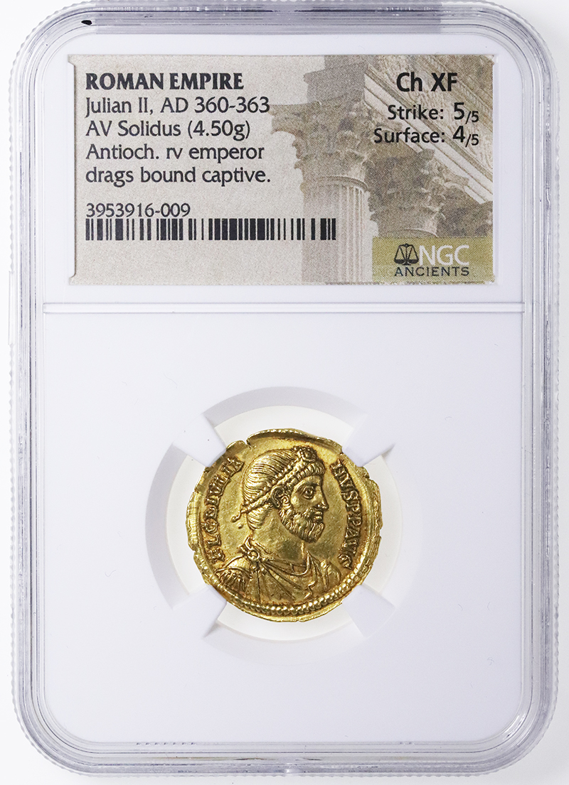 NGC Ch XF 古代ローマ帝国 コンスタンティヌス2世 ヌムス銅貨 - 旧貨幣 ...