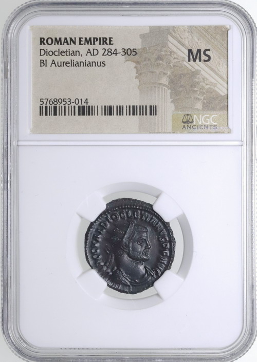 古代ローマ AD284-305年 ディオクレティアヌス 銅貨 NGC MS