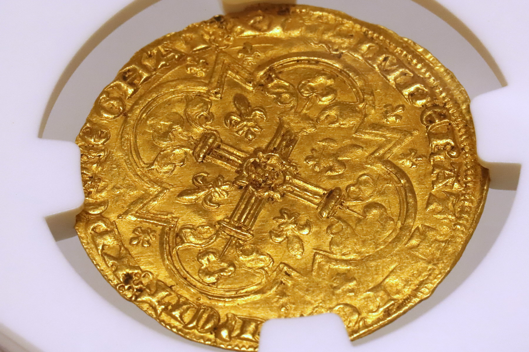 フランス 1350-64年 ムートンドール金貨 NGC MS63 UNC Jean le Bon