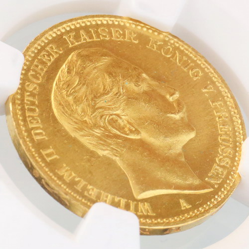 ドイツ プロイセン 1900年A 20マルク 金貨 ヴィルヘルム2世 NGC