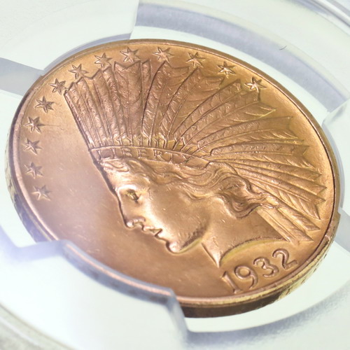 アメリカ 1932年銘 10ドル 金貨 インディアンリバティ イーグル PCGS