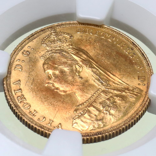 【記念貨幣】1887年イギリスヴィクトリア女王ジュビリーヘッド５ソブリン