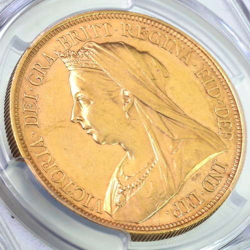 イギリス グレートブリテン 1893年銘 5ポンド金貨 ビクトリア