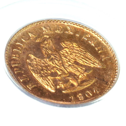 メキシコ 1904年Mo メキシコシティミント 1ペソ 金貨 PCGS MS61