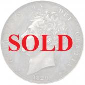 イギリス1826年クラウン プルーフ銀貨 ジョージ4世 美麗トーン 発行150枚 PCGS UNC ESC R指定