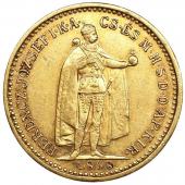 ハンガリー　1898年　10コロナ　金貨　フランツ・ヨーゼフ1世　EF