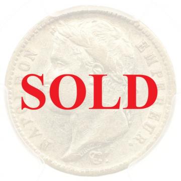 フランス　1813年A　20フラン　金貨　ナポレオン・ボナパルト　有冠 パリミント　PCGS　AU55