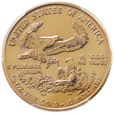 アメリカ　1986年　1/4オンス金貨　イーグル金貨　自由の女神　PCGS　UNC