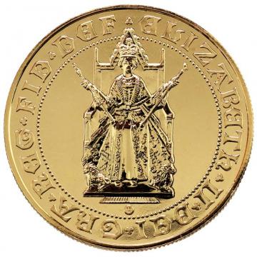イギリス 1989年 5ポンド 金貨 エリザベス2世 ソブリン金貨500周年記念 