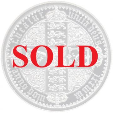 イギリス　2021年　5ポンド　2oz プルーフピエフォー純銀貨The Great Engravers シリーズ第4弾「ゴシッククラウン」Quartered Arms　NGC PF69UCAM