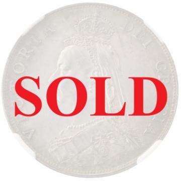 イギリス　GREAT BRITAIN 1887年2シリング　フローリン銀貨 ヴィクトリアVictoria　ジュビリーヘッド　NGC MS63