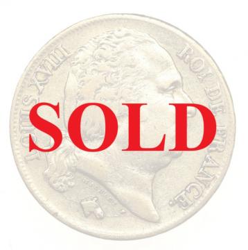 フランス 1817年A 20フラン金貨 ルイ18世 パリミント