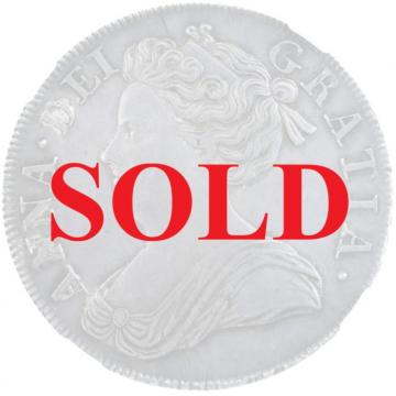イギリス　GREAT BRITAIN アン女王　1713年　クラウン銀貨  アフターユニオン　NGC　AU58　Anne　Post-Union　Crown