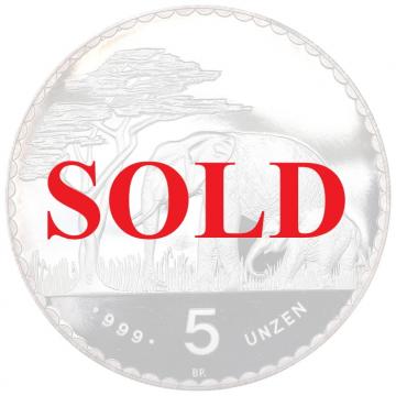 ナミビア(旧ドイツ領南西アフリカ) 1987年BP ライターデンクマール75周年記念 純銀メダル5オンス プルーフ FDC完全未使用