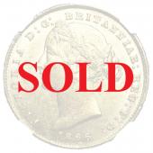 イギリス領オーストラリア　1866年銘　シドニーミント　ヴィクトリア　ビクトリア　Victoria　ヤングヘッド　ソブリン金貨　NGC　MS61