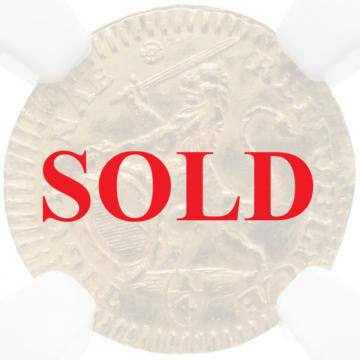 スイス　1725年　チューリッヒ　1/4ダカット金貨　NGC　Aud