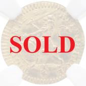 スイス　1725年　チューリッヒ　1/4ダカット金貨　NGC　Aud