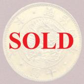 日本 明治4年(1871)　旧10円金貨　財務省放出スラブケース　JDNA鑑定　美品B有輪