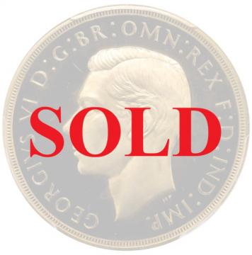 イギリス　1937年銘　5ポンドProof金貨　ジョージ6世　PCGS　PR64DCAM